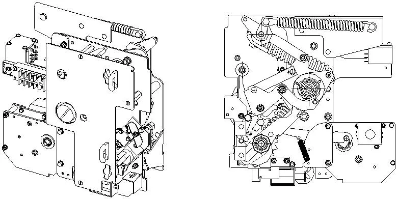 Sf6 Load Break Switch Lbs Operating Mechanism AC220 K Type for Rmu Switchgear Cabinet Mechanism Operation